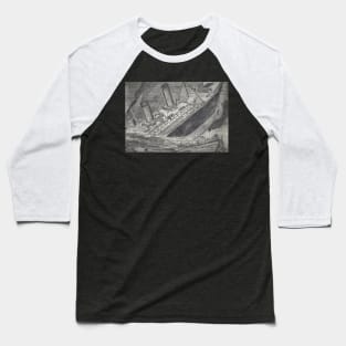 Sinking of the Titanic Baseball T-Shirt